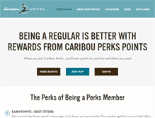 Tablet Screenshot of caribouperks.com